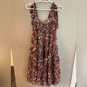 Olivacious dress in size small - brown floral